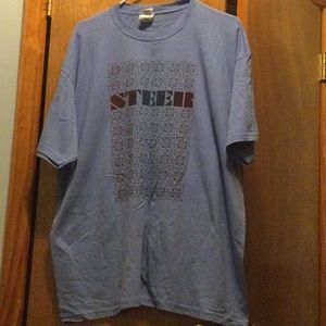 NWOT Steer Band T-Shirt (red/blue)